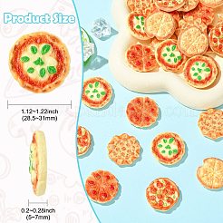 30Pcs 5 Styles Resin Imitation Pizza&nbsp;RESI-CJ0005-27