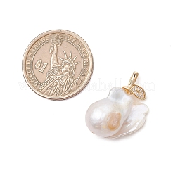 Natural Baroque Pearl Keshi Pearl Pendants&nbsp;PALLOY-JF05082