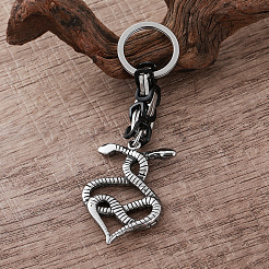 304 Stainless Steel Double Headed Snake Keychains&nbsp;LS-VU1957