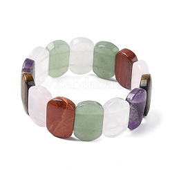 Natural Mixed Stone Beads Stretch Bracelets for Women Men&nbsp;BJEW-I323-02J