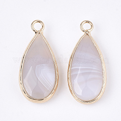 Natural Banded Agate Pendants&nbsp;G-S344-82