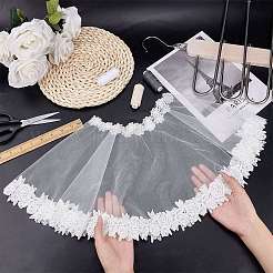 Detachable Polyester Bridal Lace Shawls&nbsp;AJEW-WH0248-17
