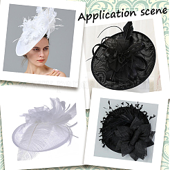 2Pcs 2 Colors Imitation Hemp Hat Embryo&nbsp;DIY-GF0009-72
