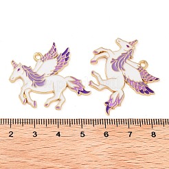 Rack Plating Alloy Enamel Pendants&nbsp;FIND-Q099-05B-G