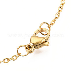 201 Stainless Steel Pendant Necklaces&nbsp;NJEW-S105-JN589-40-2