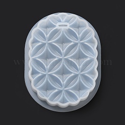 DIY Embossed Flower Pattern Pendant Silicone Molds&nbsp;DIY-G079-01D