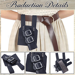 1Pc PU Leather & Alloy Medieval Sword Scabbard&nbsp;AJEW-GF0013-03A