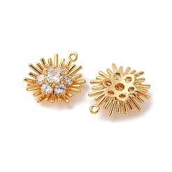 Brass Micro Pave Cubic Zirconia Pendants&nbsp;KK-K382-38G