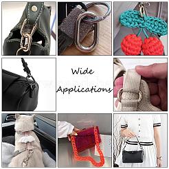 12Pcs 4 Colors Alloy Spring Gate Rings&nbsp;FIND-NB0006-21