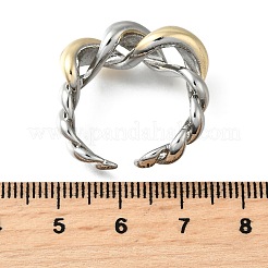 Brass Open Cuff Rings&nbsp;RJEW-D313-05PG
