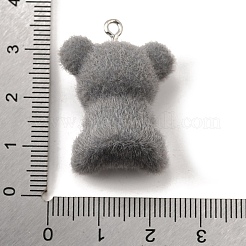 Flocky Opaque Resin Pendants&nbsp;FIND-U030-09P-01