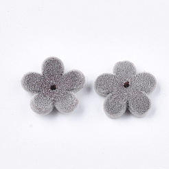 Flocky Acrylic Bead Caps&nbsp;OACR-T005-03-02