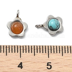 Natural & Synthetic Mixed Stone Pendants&nbsp;PALLOY-JF05812-02