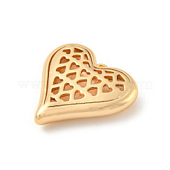 Valentine's Day Hollow Brass Pendants&nbsp;KK-P255-02G