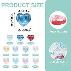 110Pcs 11 Colors Transparent Glass Beads&nbsp;GLAA-TA0004-41