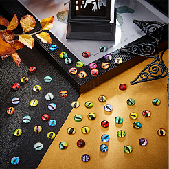 Flat Back Glass Cabochons&nbsp;GGLA-PH0001-01A-02