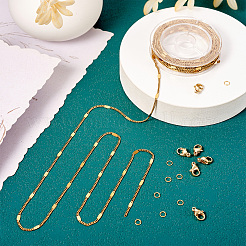DIY 304 Stainless Steel Figaro Chain Necklaces Bracelet Making Kit&nbsp;DIY-TA0009-98