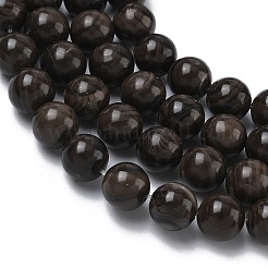 Natural Wood Lace Stone Wooden Jasper Beads Strands&nbsp;G-K365-F03-8mm