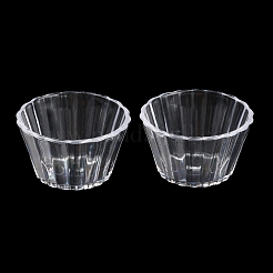 Mini Plastic Simulated Egg Tart Cup&nbsp;DJEW-C005-02A