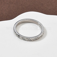 304 Stainless Steel Cubic Zirconia Finger Rings for Women&nbsp;RJEW-F189-01P