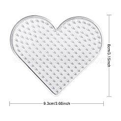 Heart ABC Plastic Pegboards Used for 5x5mm DIY Fuse Bead&nbsp;DIY-YW0008-19