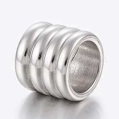 Tarnish Resistant 304 Stainless Steel Tube Beads&nbsp;STAS-F150-018P
