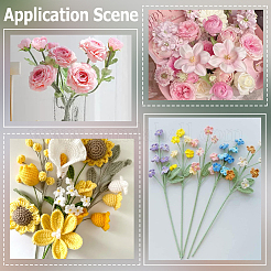 100Pcs Iron Stalk Flower Rod&nbsp;AJEW-SP0003-73A