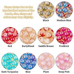 Round Transparent Crackle Glass Beads&nbsp;CCG-X0008-01-8mm