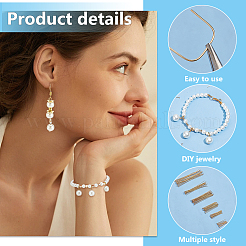 120Pcs 6 Styles Brass Flat Head Pins&nbsp;KK-PH0006-47