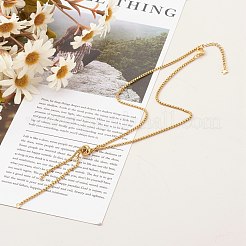 304 Stainless Steel Box Chain Lariat Necklaces Making&nbsp;AJEW-JB00993