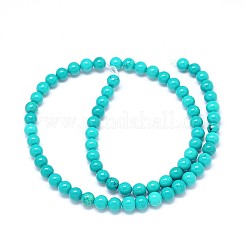 Natural Magnesite Round Bead Strands&nbsp;TURQ-E022-38B-6mm