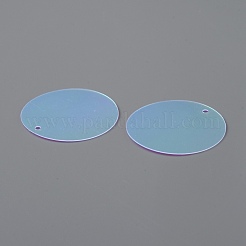 Iridescent PVC Paillette/Sequins Pendants&nbsp;PVC-WH0006-01E