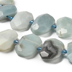 Natural Flower Amazonite Beads Strands&nbsp;G-H078-B09-01
