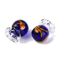 Inner Flower Handmade Lampwork Beads&nbsp;LAMP-Q039-13F