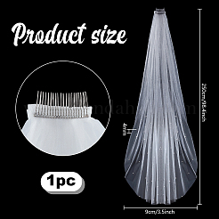 Polyester Mesh Bridal Veils&nbsp;AJEW-WH0709-052