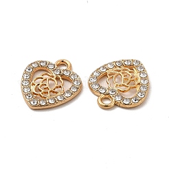 Alloy Crystal Rhinestone Charms&nbsp;PALLOY-B009-06KCG