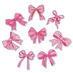 10Pcs 10 Styles Bowknot Theme Computerized Embroidery Cloth Iron on/Sew on Patches&nbsp;PATC-CJ0001-03