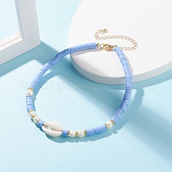 Polymer Clay Heishi Beaded Necklace&nbsp;NJEW-JN03786