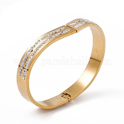 V-shape/Chevron Hinged Bangles&nbsp;BJEW-F439-06G
