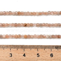Natural Peach Moonstone Beads Strands&nbsp;G-RM2025526-B03-2.5mm