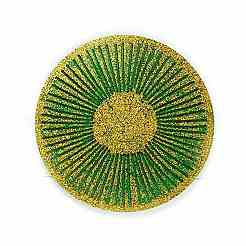 Flat Round with Stipe Pattern Cup Mat Silicone Molds&nbsp;LS-DIY-M039-02