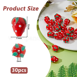 30Pcs Lampwork Beads&nbsp;LAMP-DC0001-26