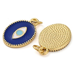 Brass Enamel Pendants&nbsp;KK-K339-08G-01