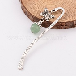 Antique Silver Plated Alloy Butterfly Bookmarks&nbsp;AJEW-JK00102