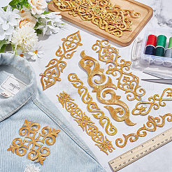 16Pcs 8 Style Polyester Computerized Embroidered Cloth Patch&nbsp;DIY-NB0007-02