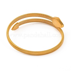 Ion Plating(IP) 304 Stainless Steel Cuff Bangles for Women&nbsp;BJEW-D048-09G