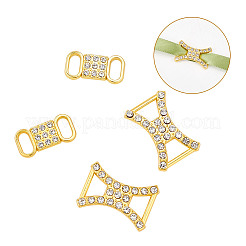 4 Pair 2 Styles Iron Shoelace Buckle Clips&nbsp;IFIN-AR0001-37