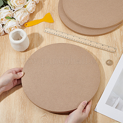 MDF Wood Round Boards&nbsp;TOOL-WH0059-076A