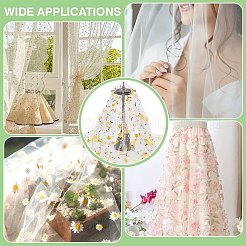 1Pc Flower Pattern Milk Fiber Mesh Fabric&nbsp;DIY-UN0006-50A