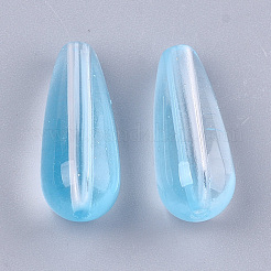 Transparent Spray Painted Glass Beads&nbsp;GLAA-S183-23C